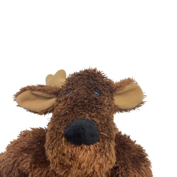 Vtg Hallmark Comet Reindeer Plush Moose Stuffed Animal Toy Antlers 12" Sparkly - Picture 7 of 8